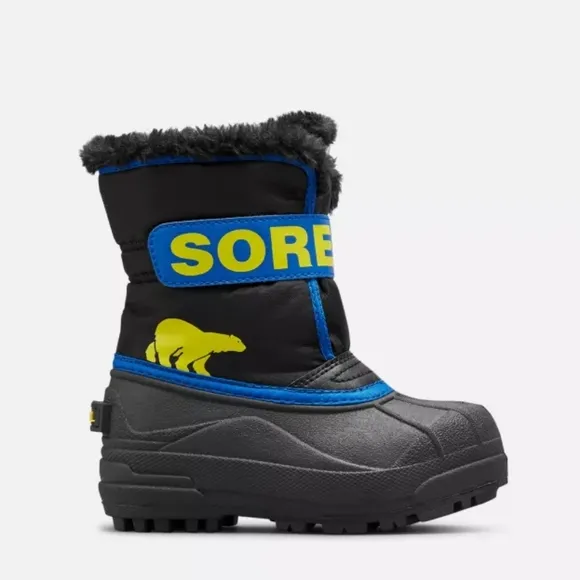 🆕️ Sorel Snow Commander Boot - Toddler Boys' in Black / Super Blue
