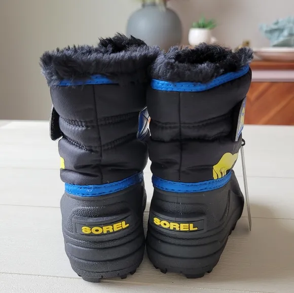 🆕️ Sorel Snow Commander Boot - Toddler Boys' in Black / Super Blue
