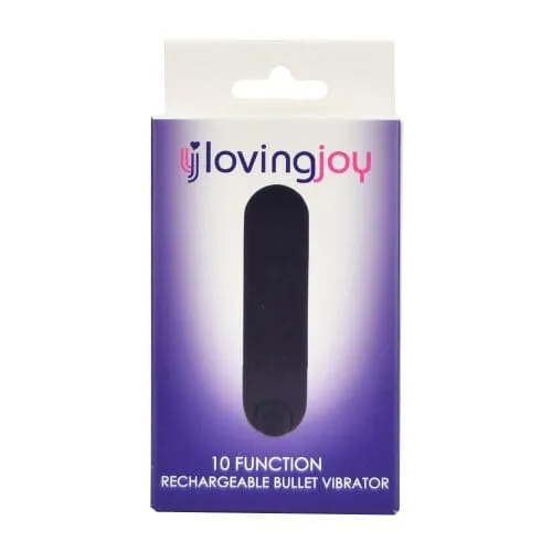 10-Function Rechargeable Bullet Vibrator - Powerful & Discreet