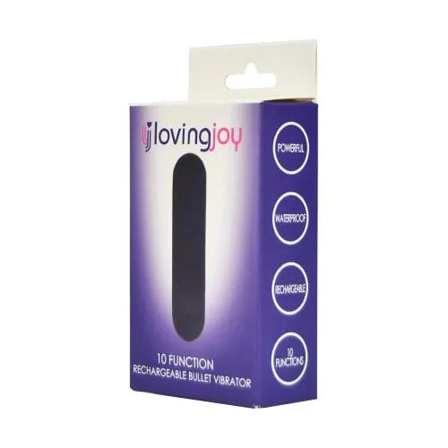 10-Function Rechargeable Bullet Vibrator - Powerful & Discreet