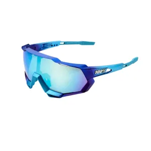 100% SPEEDTRAP - Matte Metallic Into the Fade - Blue Topaz Multilayer Mirror Lens