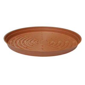 14" Terracotta Heavy Gauge Vinyl Plant Saucer