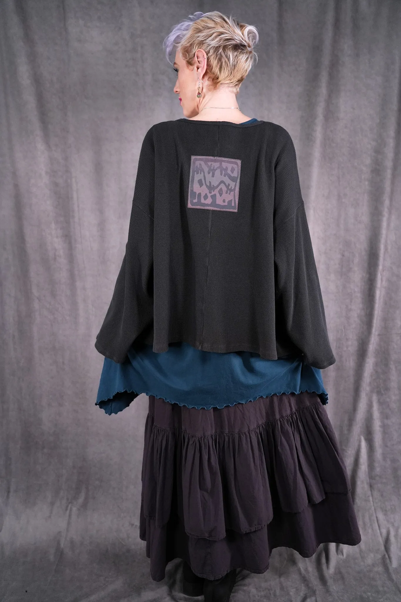 1608 Donna's Thermal Top Smoke-P