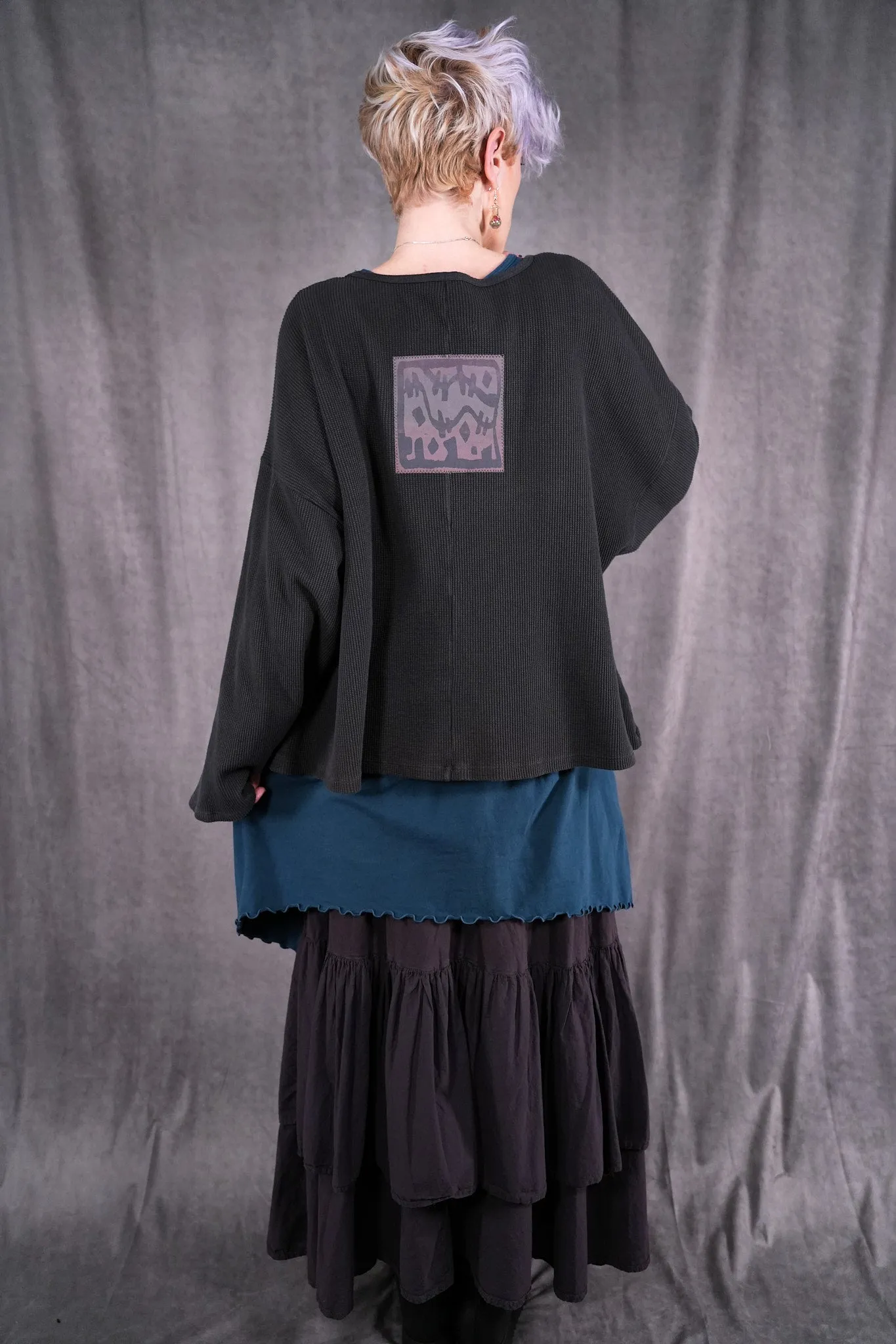 1608 Donna's Thermal Top Smoke-P