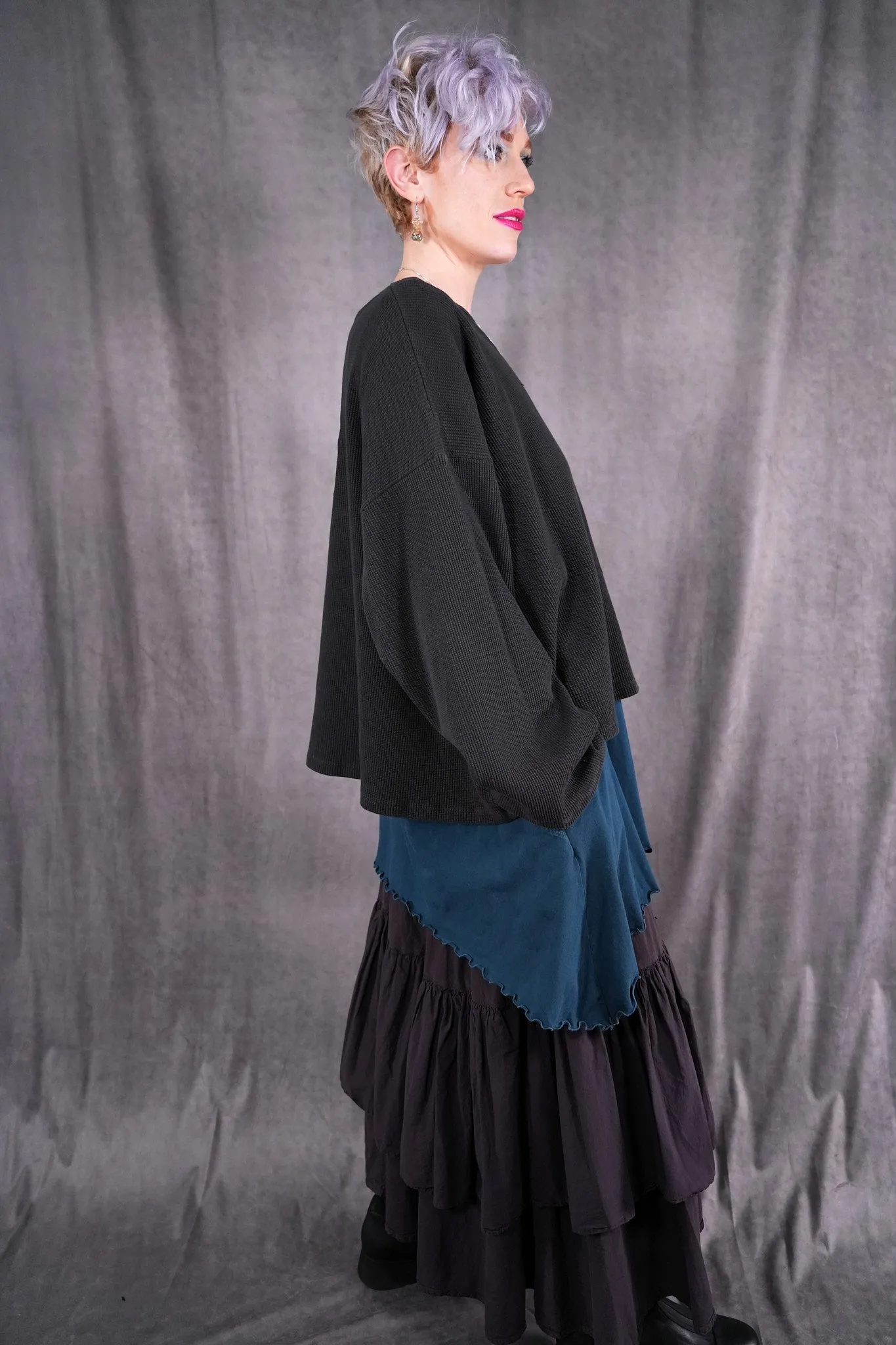 1608 Donna's Thermal Top Smoke-P