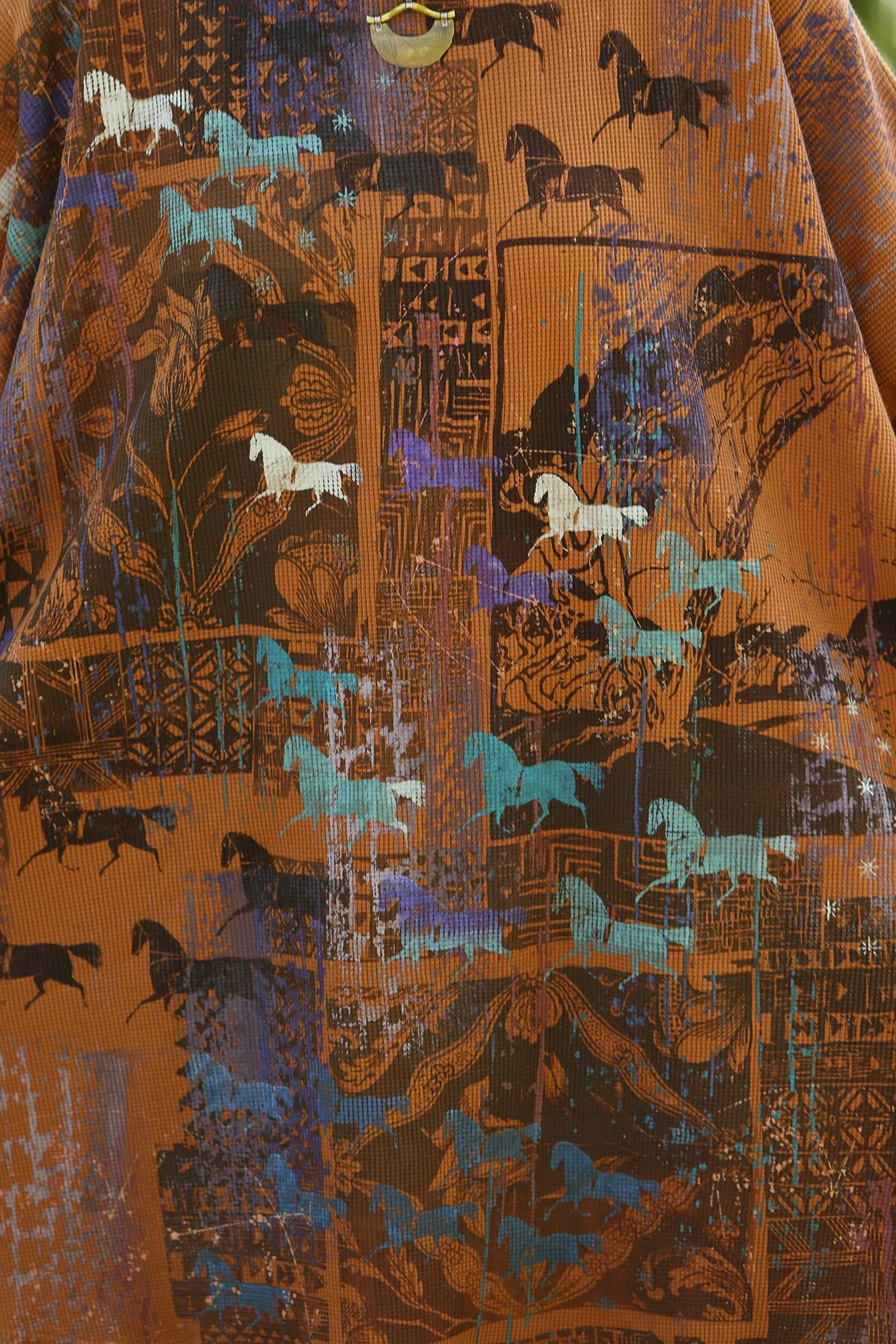 2251 Natural City Tunic- Amber  -Abstract Grotto
