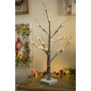 24" High LED Snowy Tree