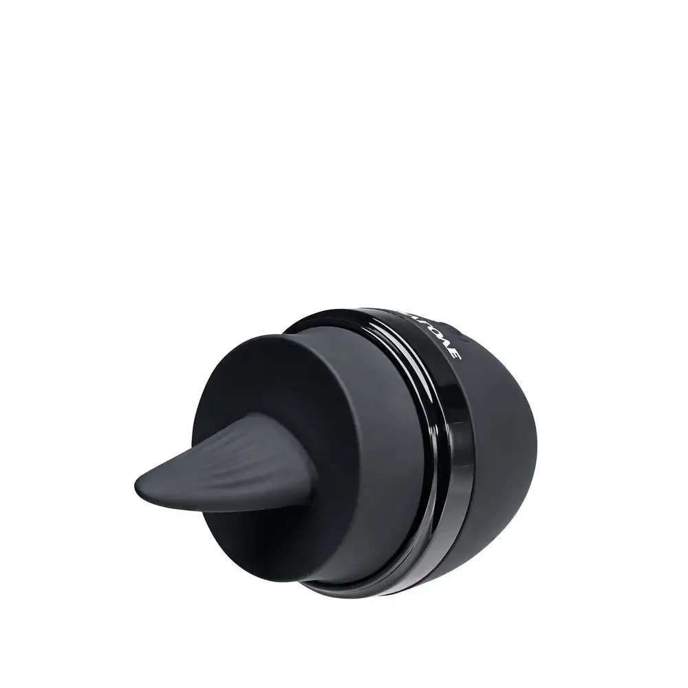 3.3-inch Evolved Silicone Black Rechargeable Tongue Clitoral Stimulator