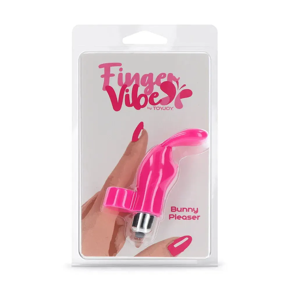 4.25-inch Toyjoy Silicone Pink Bunny Mini Finger Vibrator