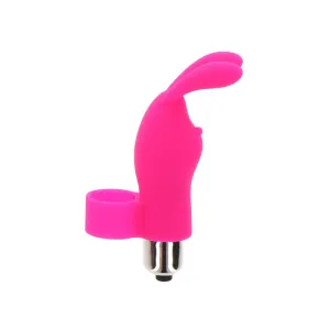 4.25-inch Toyjoy Silicone Pink Bunny Mini Finger Vibrator