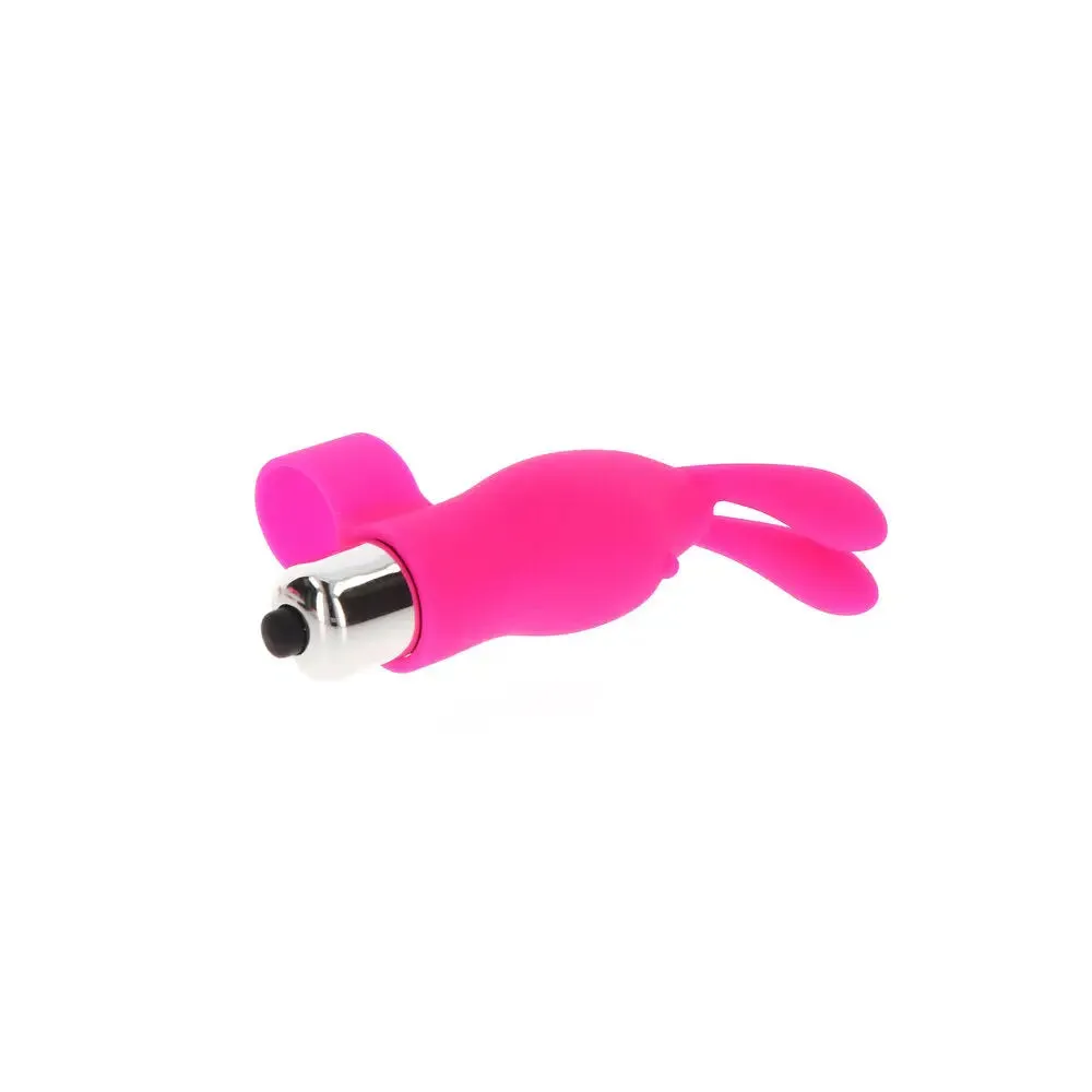 4.25-inch Toyjoy Silicone Pink Bunny Mini Finger Vibrator
