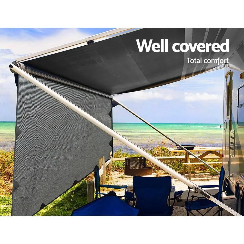 5.2M Caravan Privacy Screens 1.95M Roll Out Awning End Wall
