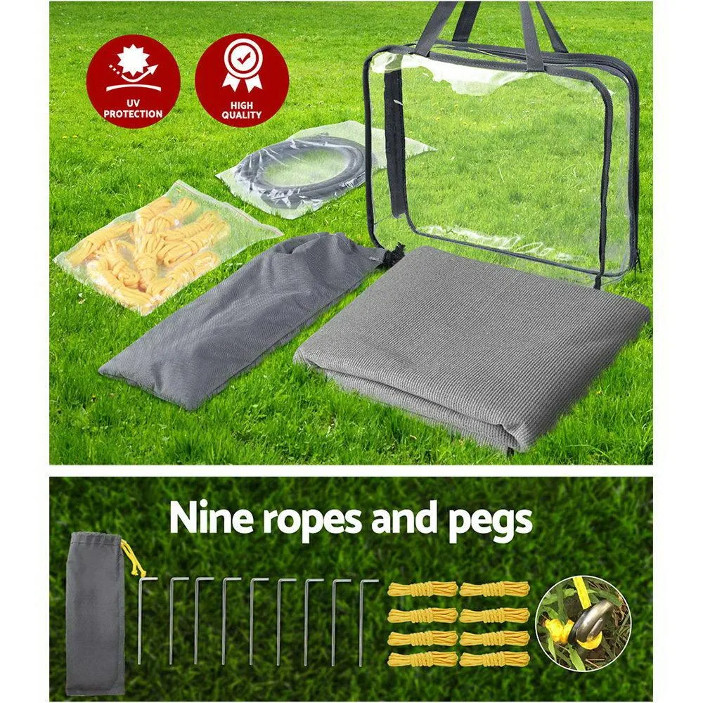 5.2M Caravan Privacy Screens 1.95M Roll Out Awning End Wall
