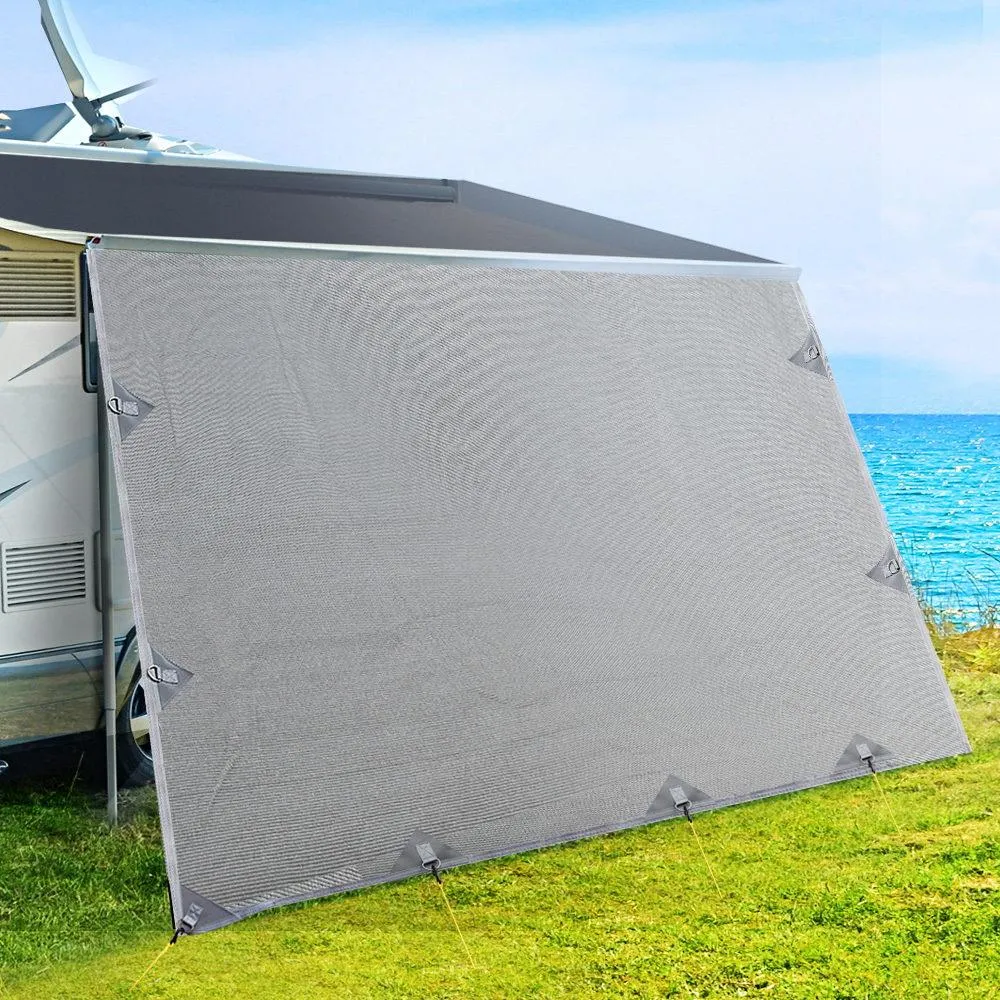 5.2M Caravan Privacy Screens 1.95M Roll Out Awning End Wall