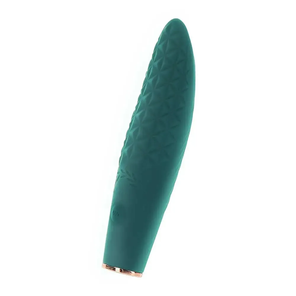 5.5-inch Toyjoy Silicone Green Rechargeable Waterproof Bullet Vibrator