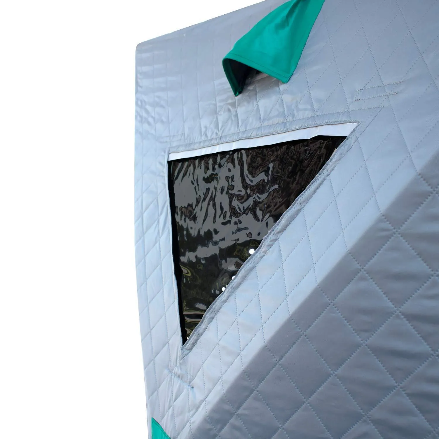 6-8 Person Insulated Double Ice Fishing Tent With Ventilation Windows & Carry Pack