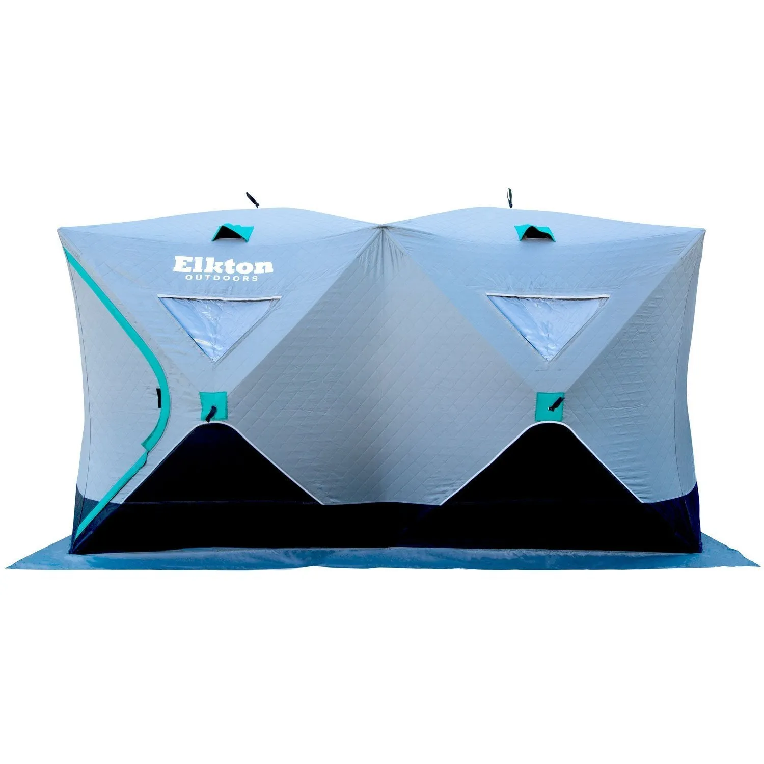 6-8 Person Insulated Double Ice Fishing Tent With Ventilation Windows & Carry Pack