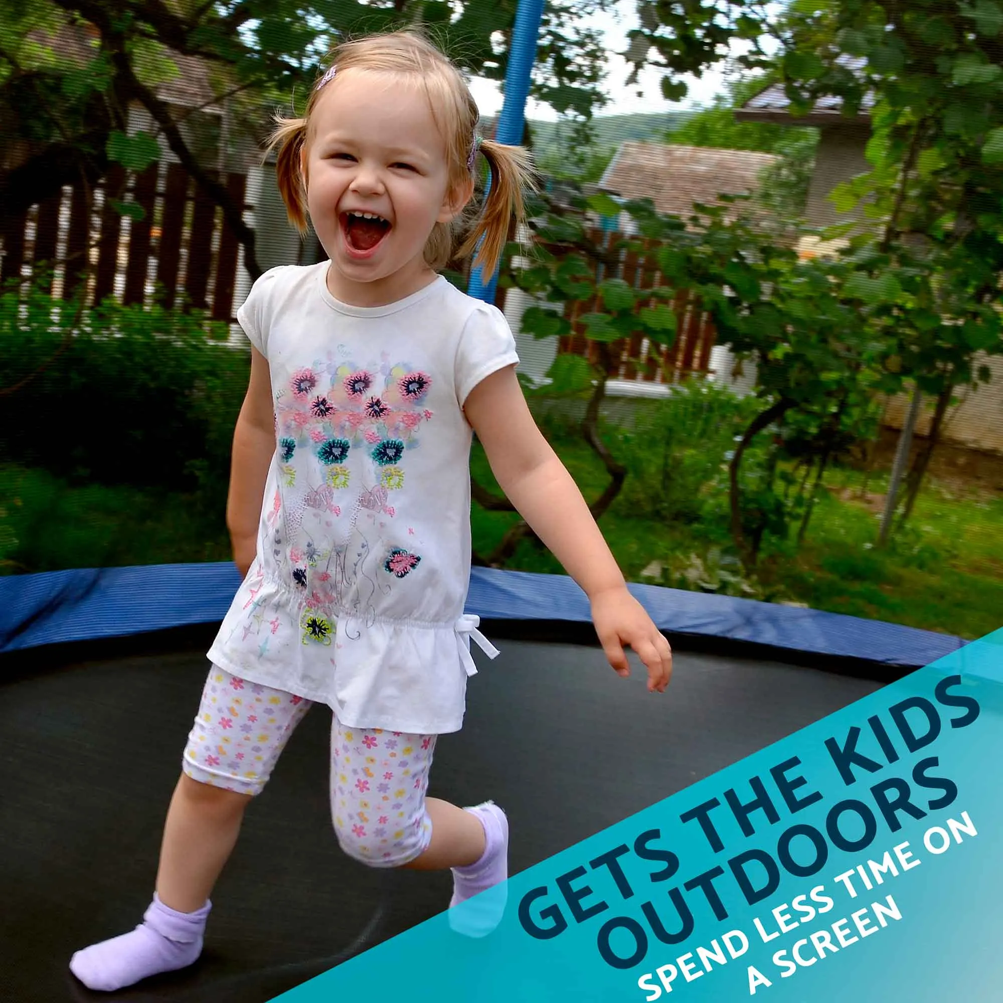 6ft Heavy-Duty Outdoor Trampoline for Kids with Safety Enclosure Net - DL66