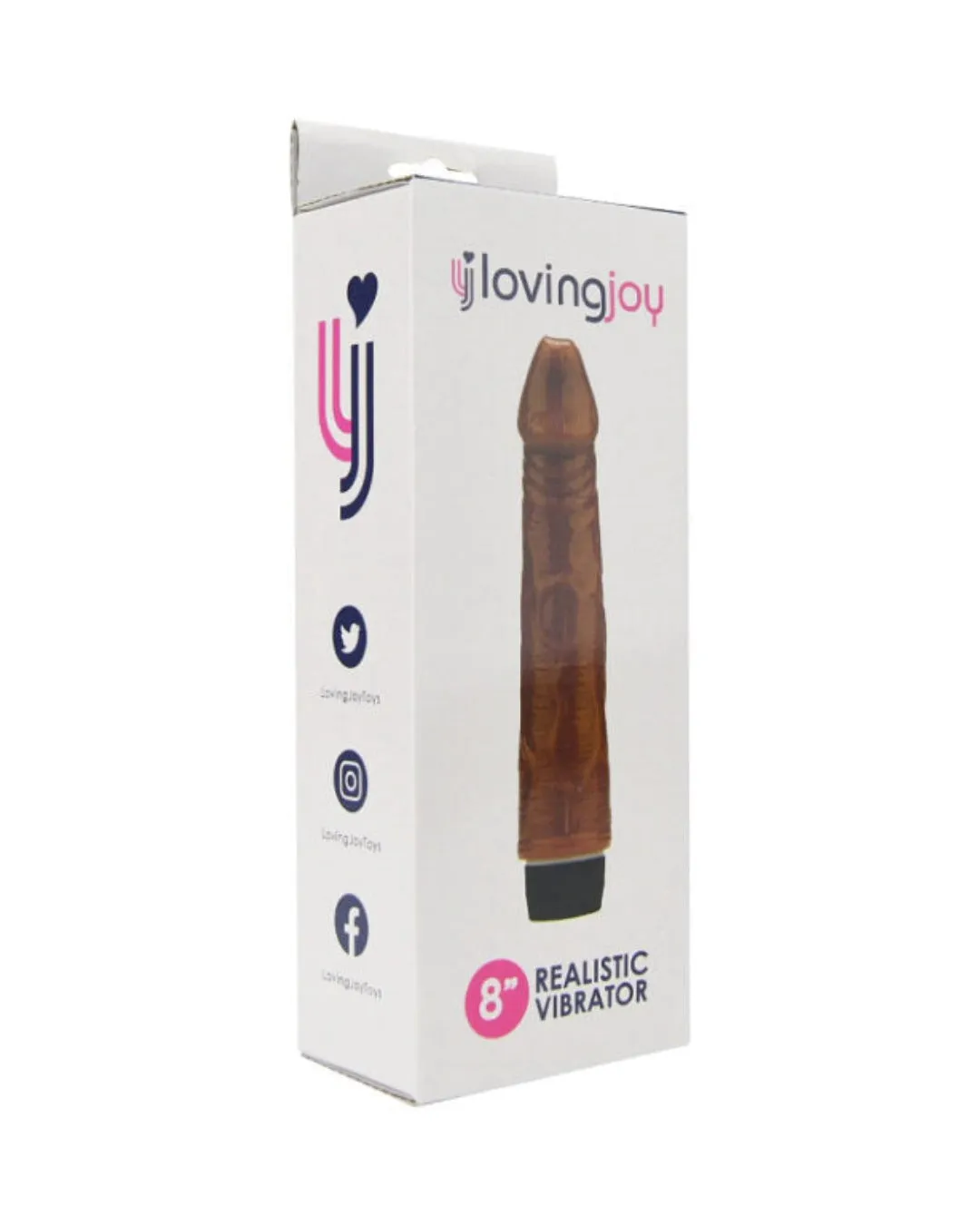 8 Inch Realistic Dildo Vibrator with Multi-Speed Settings and Waterproof Design