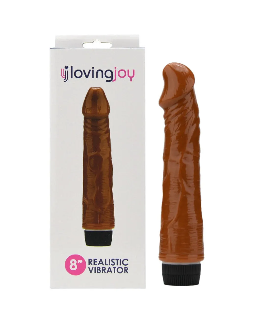 8 Inch Realistic Dildo Vibrator with Multi-Speed Settings and Waterproof Design