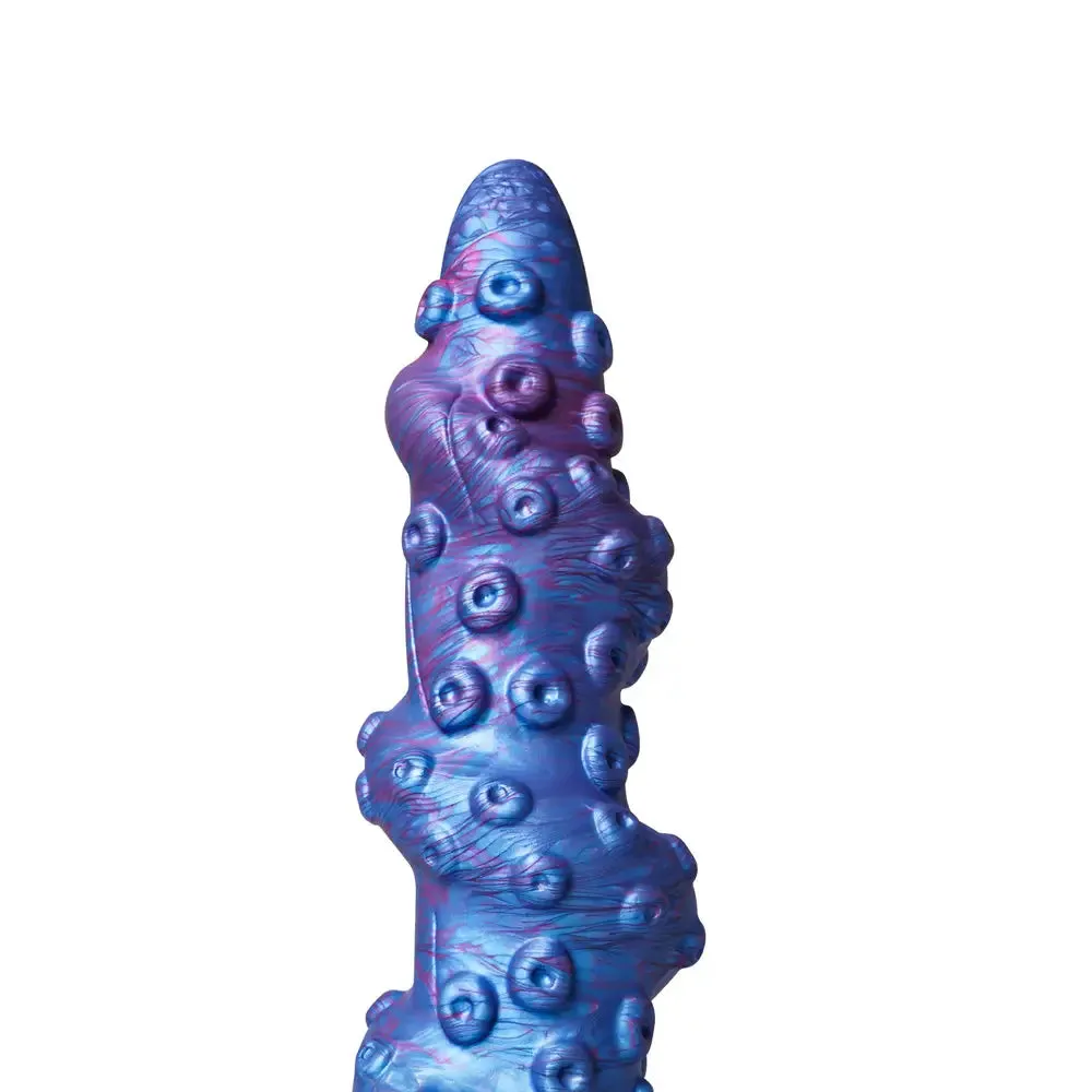 8.7-inch Silicone Blue Alien Dildo with Suction Cup