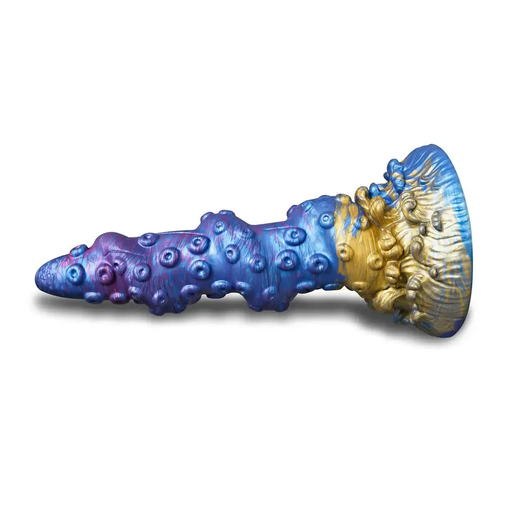 8.7-inch Silicone Blue Alien Dildo with Suction Cup