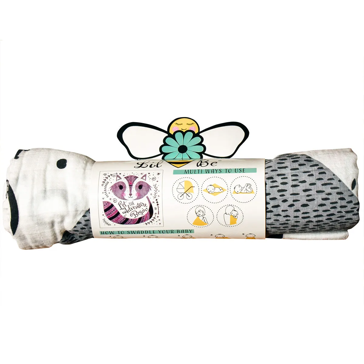 Adventure Begin Organic Muslin Blanket - Wholesale