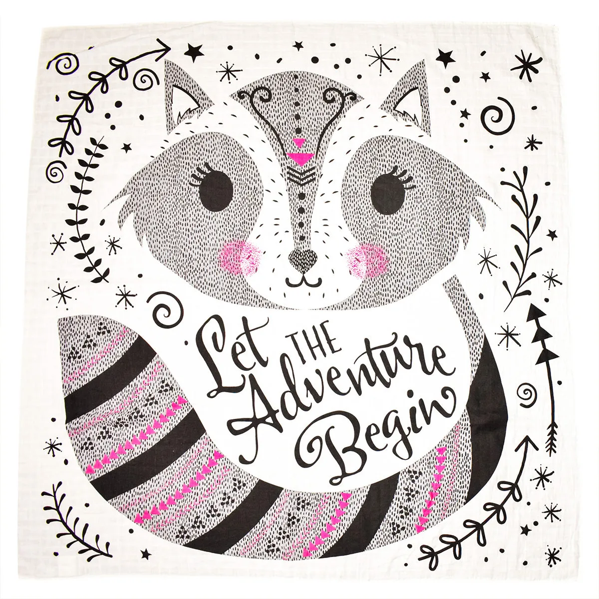 Adventure Begin Organic Muslin Blanket
