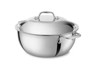 All Clad D3 - Dutch Oven w/Lid 5.5 Qt. Stainless