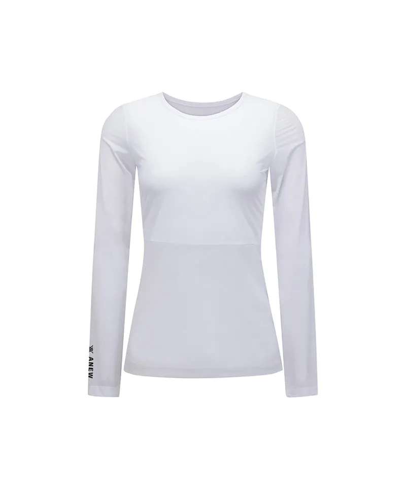 ANEW Golf Women's Cooling Fabric Baselayer - White