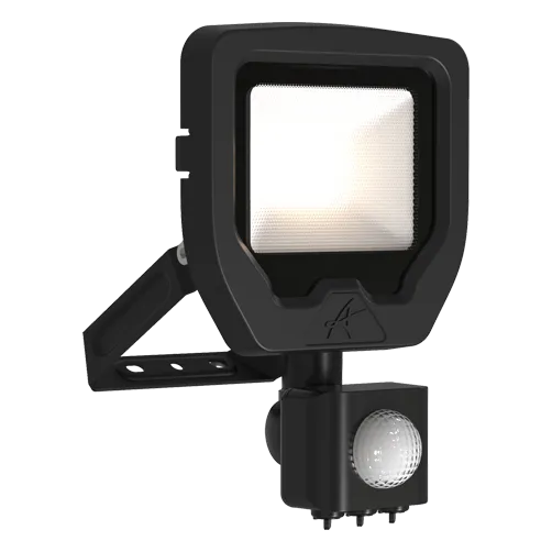 Ansell ACAE10/1/WW/B/PIR Calinor EVO LED Floodlight PIR Warm White 3000K 10W Black
