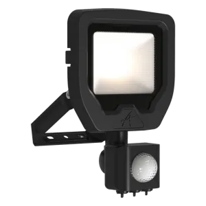 Ansell ACAE10/1/WW/B/PIR Calinor EVO LED Floodlight PIR Warm White 3000K 10W Black