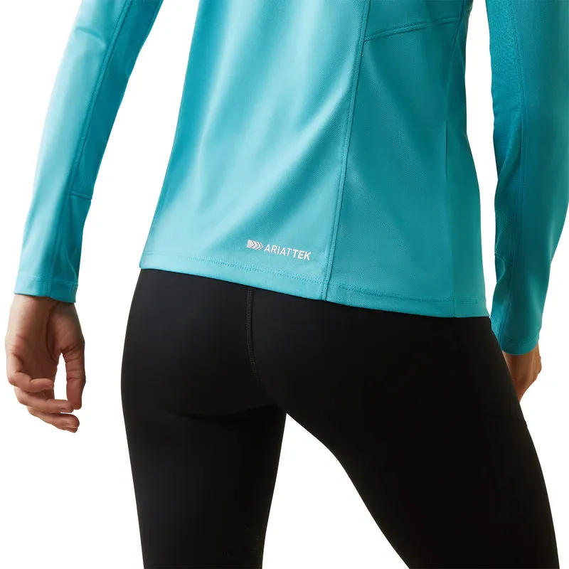 Ariat Sunstopper 2.0 1/4 Zip Maui Blue