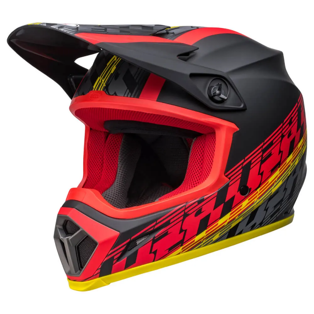 Bell MX-9 MIPS Helmet Offset Matte Black / Red