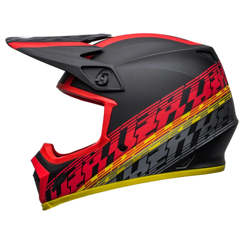 Bell MX-9 MIPS Helmet Offset Matte Black / Red