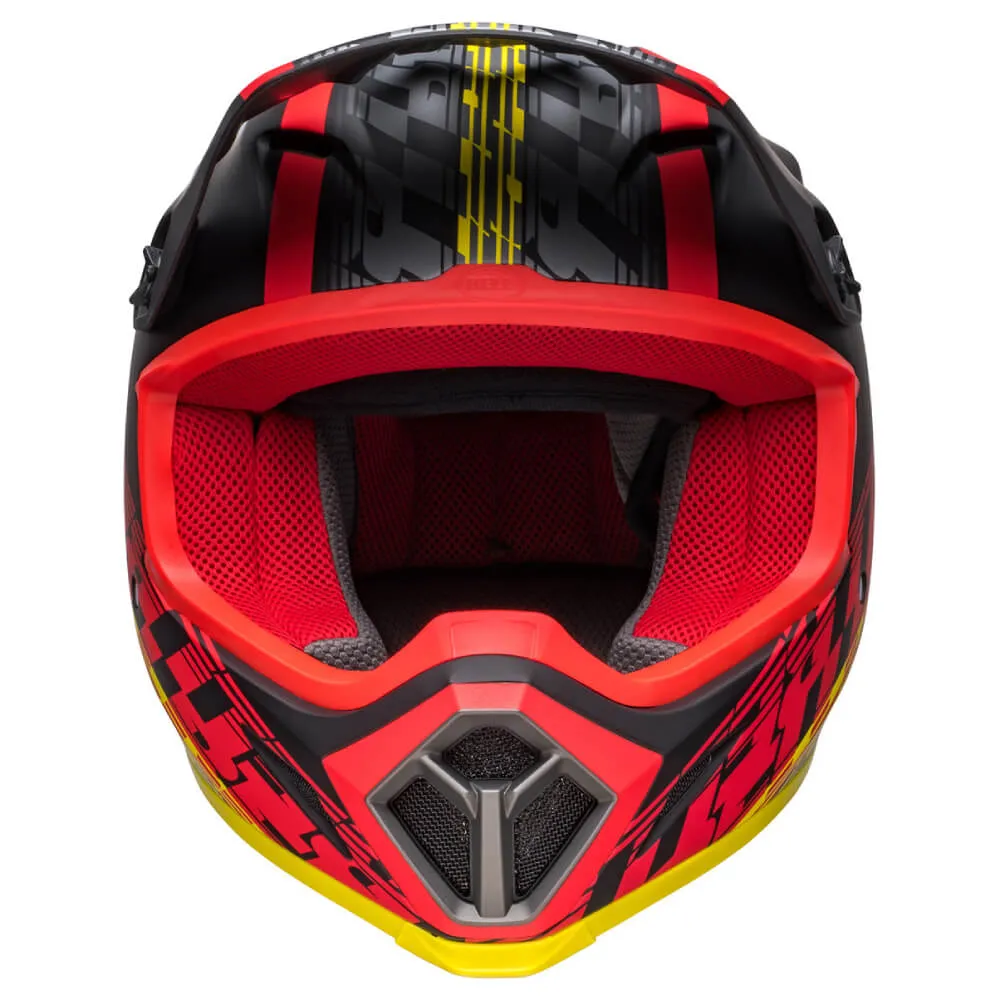 Bell MX-9 MIPS Helmet Offset Matte Black / Red