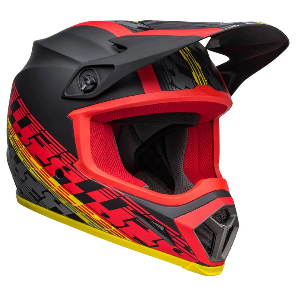 Bell MX-9 MIPS Helmet Offset Matte Black / Red