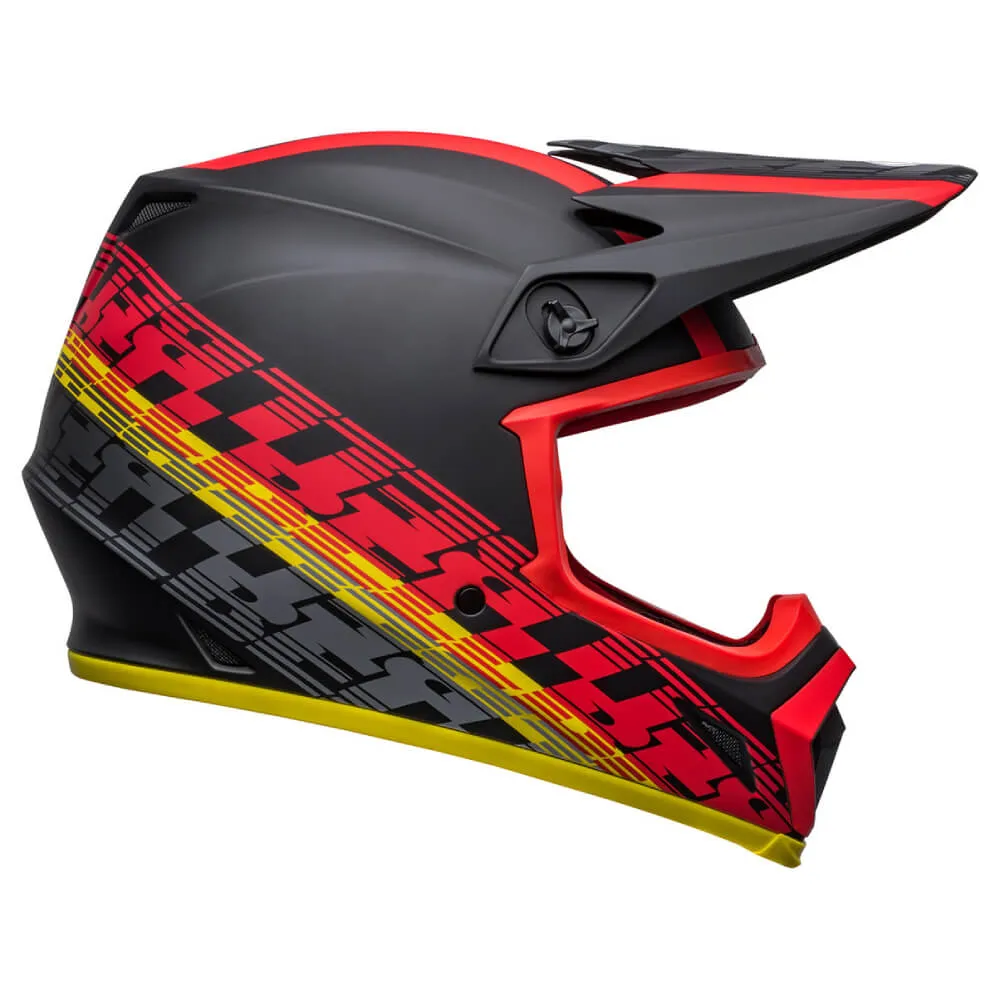 Bell MX-9 MIPS Helmet Offset Matte Black / Red