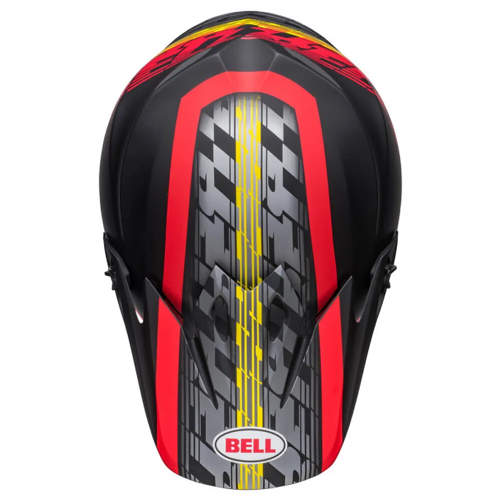 Bell MX-9 MIPS Helmet Offset Matte Black / Red