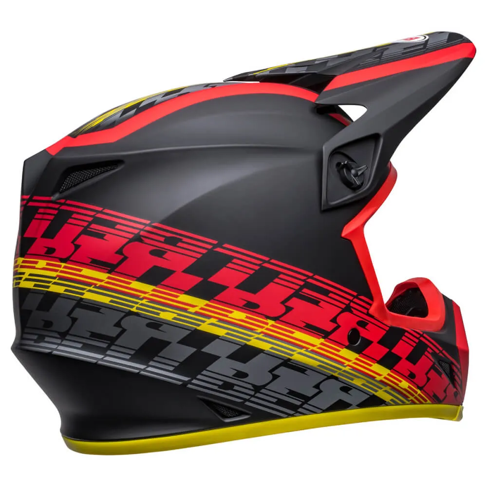Bell MX-9 MIPS Helmet Offset Matte Black / Red