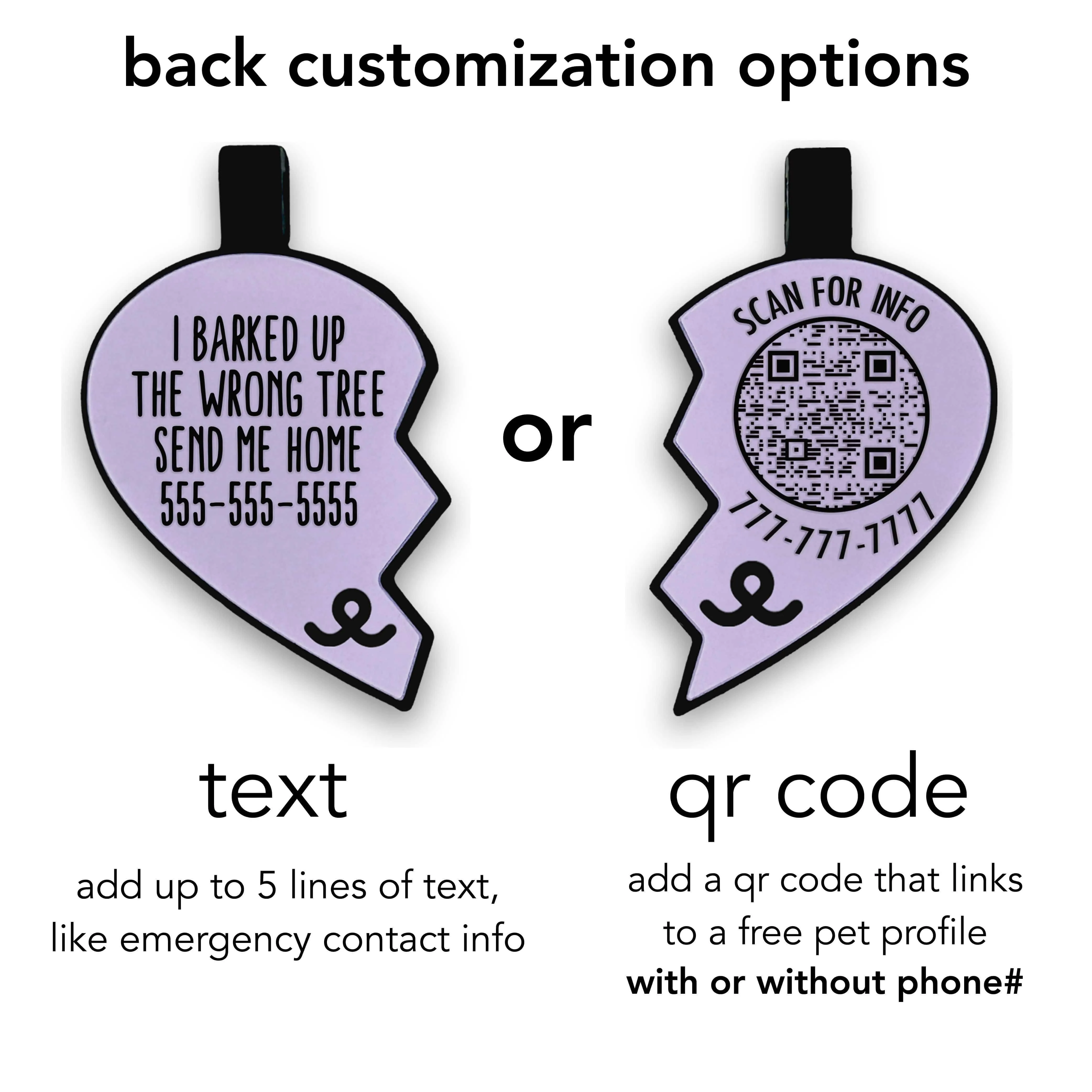 Best Friends Classic BFF Heart Silicone ID Tags