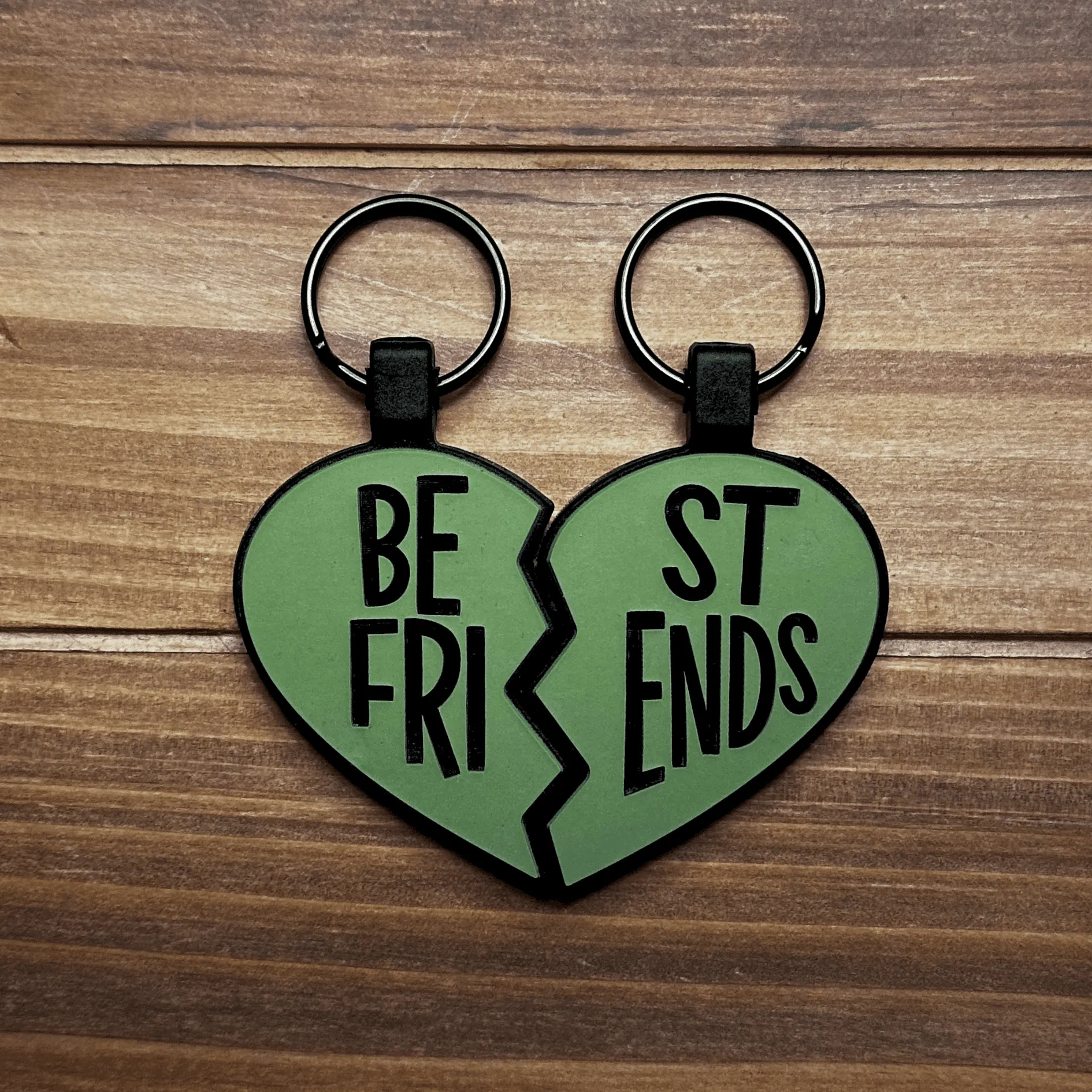 Best Friends Classic BFF Heart Silicone ID Tags