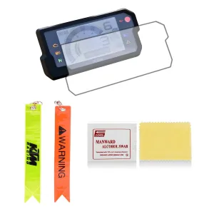 Bike Speedometer Screen Guard With ktm Radium Type key Tag For - KTM 390 Adventure BS6 NEW