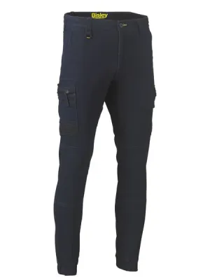 Bisley Flex & Move Stretch Denim Cargo Cuffed Pant