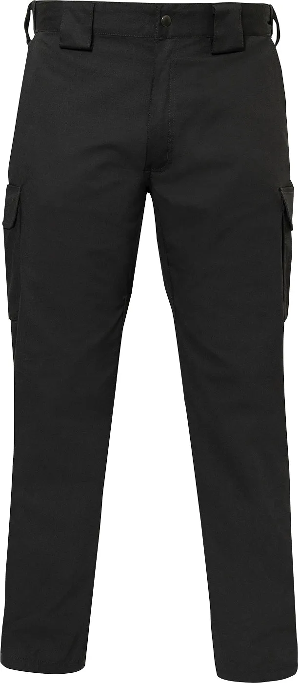 Black - Tactical 10-8 Lightweight Field Pants - Poly Cotton Spandex Rip-Stop -  Zipper Fly