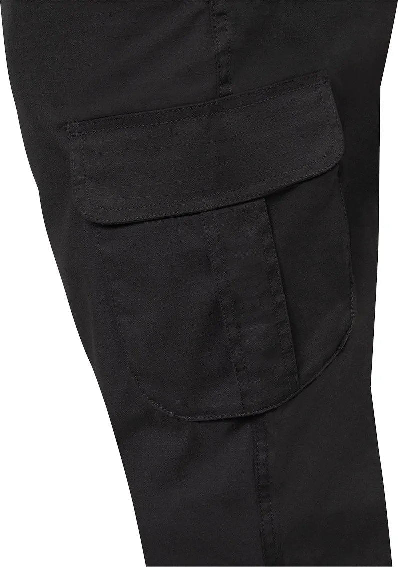 Black - Tactical 10-8 Lightweight Field Pants - Poly Cotton Spandex Rip-Stop -  Zipper Fly
