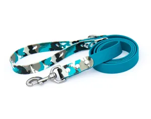 Blue Camo BioThane® Leash