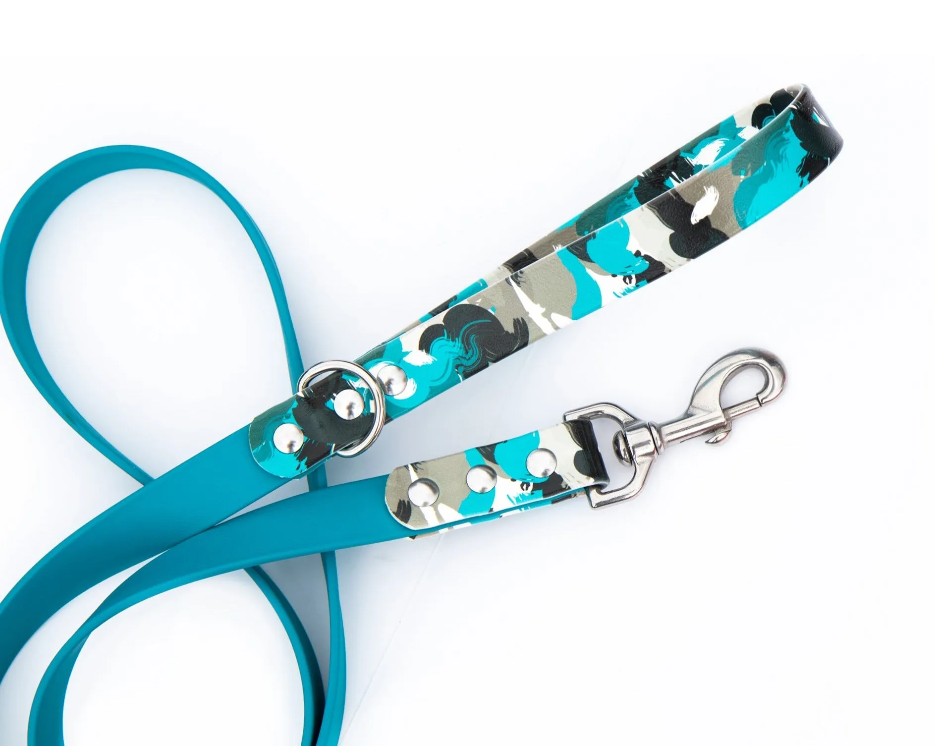Blue Camo BioThane® Leash