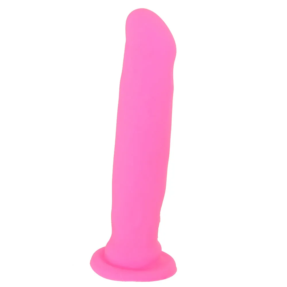 Blush Impressions Havana Rechargeable Remote-Controlled Silicone 8 in. Thumping Dildo with Suction Cup Pink | G Spot