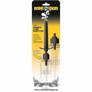 Boneyard The Skwert Lube Injector Bottle Adapter Kit Set of 4 Pieces - Black